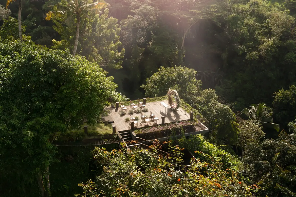 forest wedding in bali